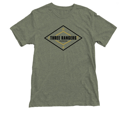Three Rangers Foundation Apparel, a Military Green Triblend Tee