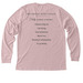 Ladies RESTORED?light weighted long sleeve&nbsp;, a Heather Pink Gravel Premium Long Sleeve Tee (back-view)