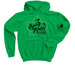Classic Leaf, a Irish Green Youth Pullover Hoodie