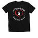 Sorry Can't, a Solid Black Blend Premium V-Neck Tee (back-view)