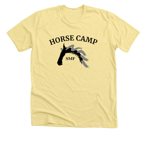 Feed The Rescue Horses, a Heather Yellow Gold Premium Unisex Tee