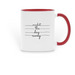 crochet the day away MUG, a Red Two-Tone Ceramic Mug