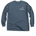 Long Sleeve Volunteer Shirt - White text, a Indigo Classic Long Sleeve Tee