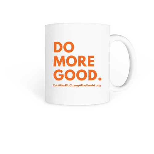 Do More Good Mug, a White Coffee Mug