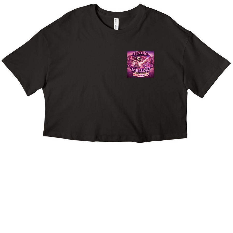 Flying Mellow x Auntysarus, a Black Women?s Cropped Cotton Tee