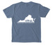 VA Public Health Association T-shirt, a Blue Jean Comfort Colors Pocket Tee (back-view)