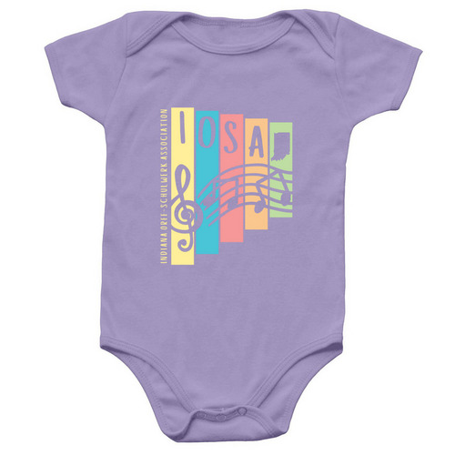 Baby, a Lavender Infant Onesie
