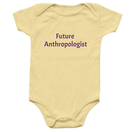 Future Anthropologist Onesie, a Banana Infant Onesie