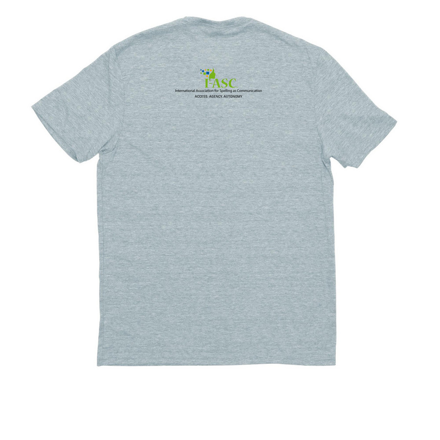 Make your own magic, a I Like You Blue Allmade Eco Triblend Unisex Tee (back-view)