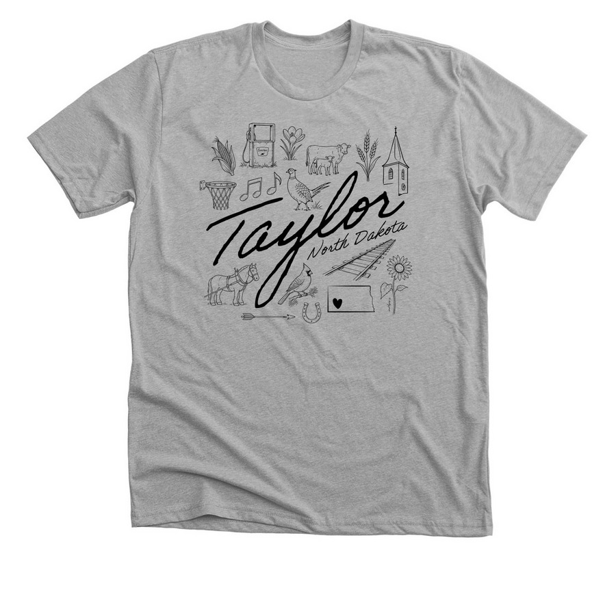 Taylor, a Athletic Heather Premium Unisex Tee