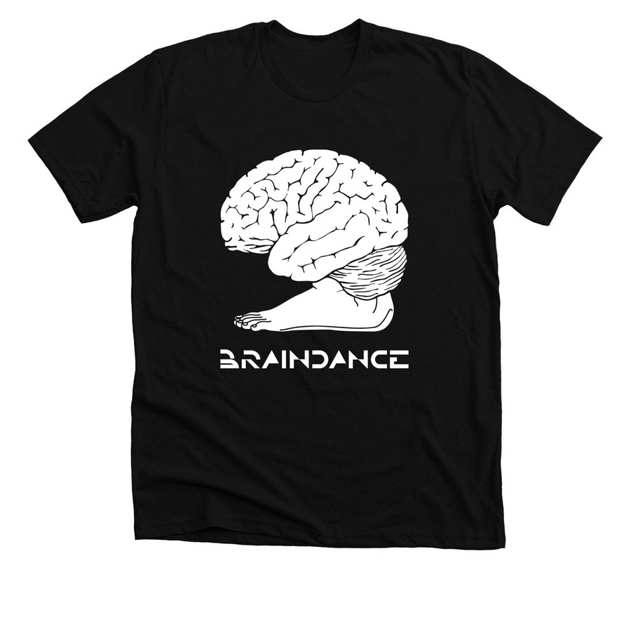 Braindance - Rephlex (white), a Solid Black Blend Premium Unisex Tee