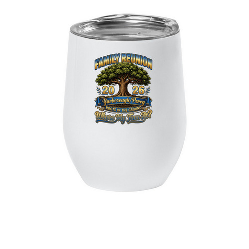 2026, a White Insulated Wine Cup