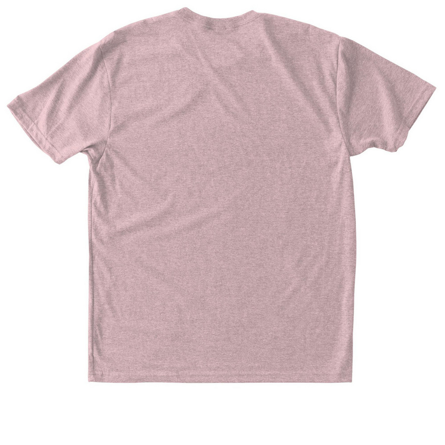 PSGR White Logo - T-shirts, a Desert Pink Triblend Unisex Tee (back-view)