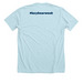 Lazy Bear Ornate Bear Tee - Blue, a Heather Ice Blue Premium Unisex Tee (back-view)