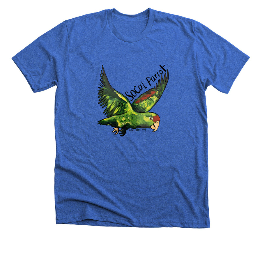 SoCal Parrot Wearables 2022, a Heather True Royal Premium Unisex Tee