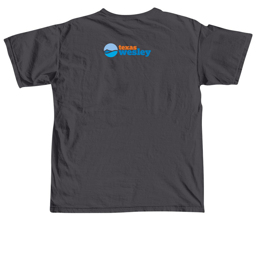 Texas Wesley x Pride Month&nbsp;, a Graphite Comfort Colors Unisex Tee (back-view)
