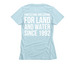Protecting and Caring, a Ice Blue Women's Slim Fit Tee (back-view)