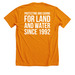 Protecting and Caring, a Heather Orange Premium Unisex Tee (back-view)