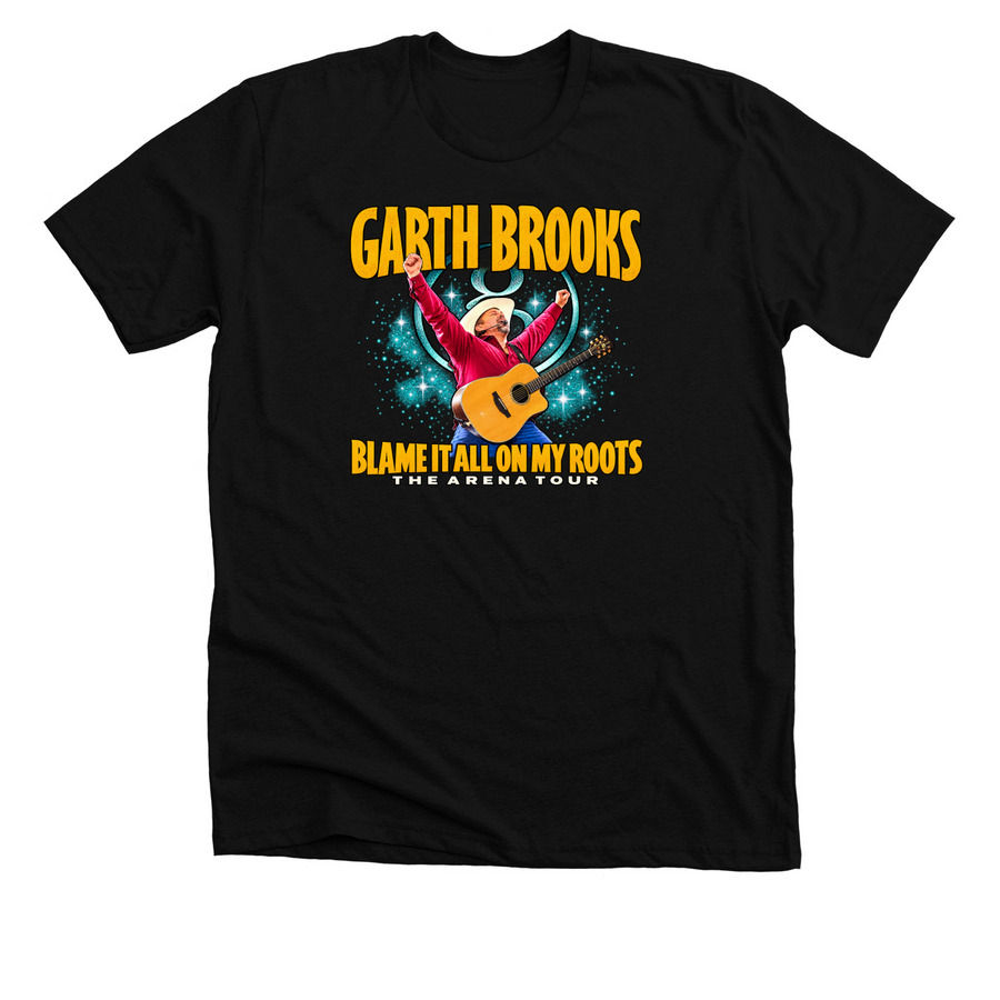 Garth Brooks October 23 Through 25 2026 Tulsa, a Solid Black Blend Premium Unisex Tee