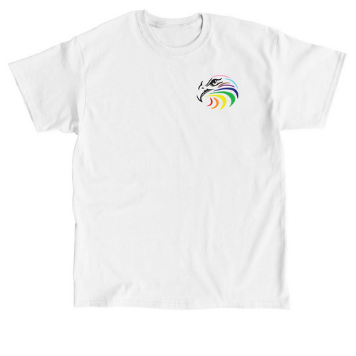 Rainbow Hawk, a White Classic Unisex Tee