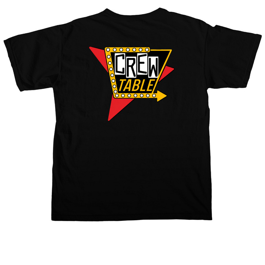 Red and Yellow Original, a Black Comfort Colors Unisex Tee (back-view)
