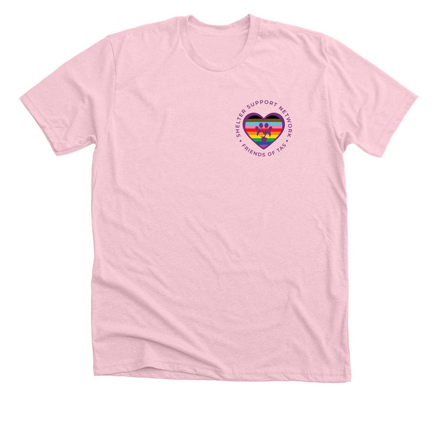 FoTAS Pride ?26, a Heather Pink Premium Unisex Tee