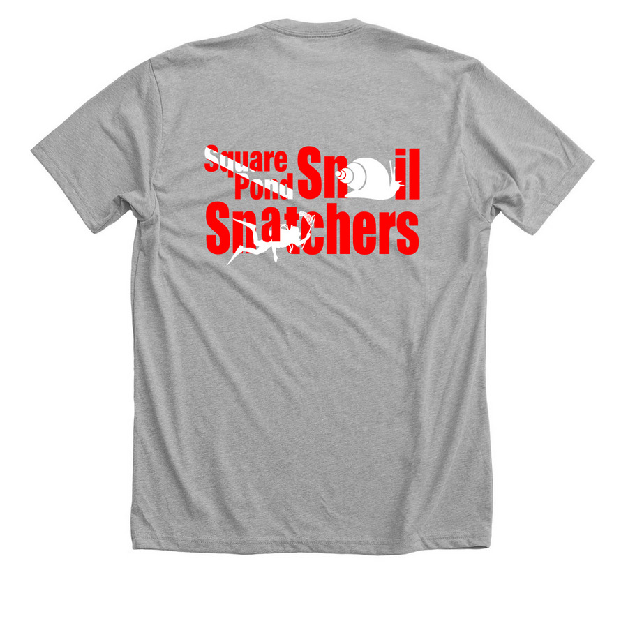 Snail Snatchers 2026, a Athletic Heather Premium Unisex Tee (back-view)
