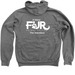 Zip FUR Paws, a Deep Heather Zip Up Hoodie (back-view)