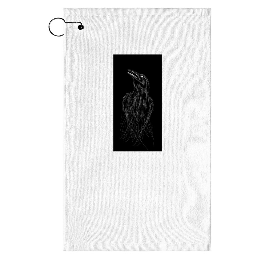 Heart of the snake, a White Golf Towel