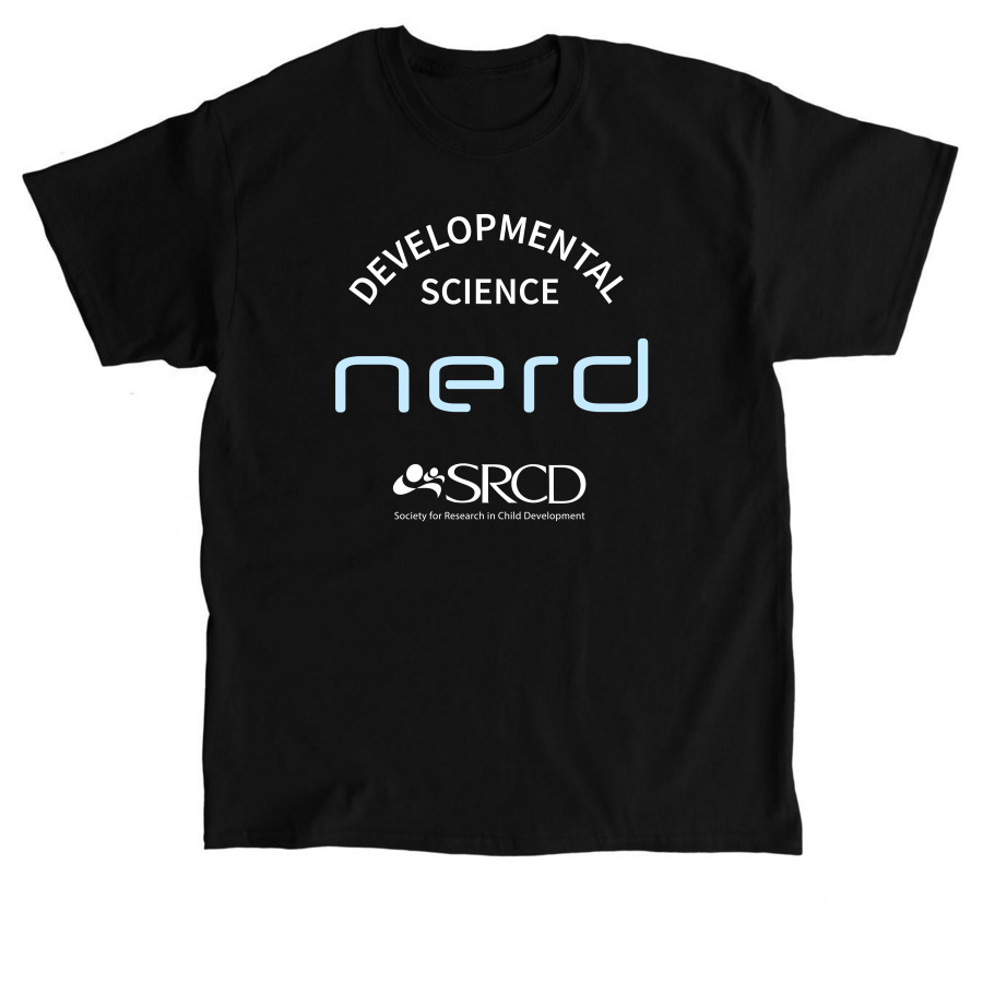 SRCD Developmental Science Nerd Shirt, a Black Classic Unisex Tee
