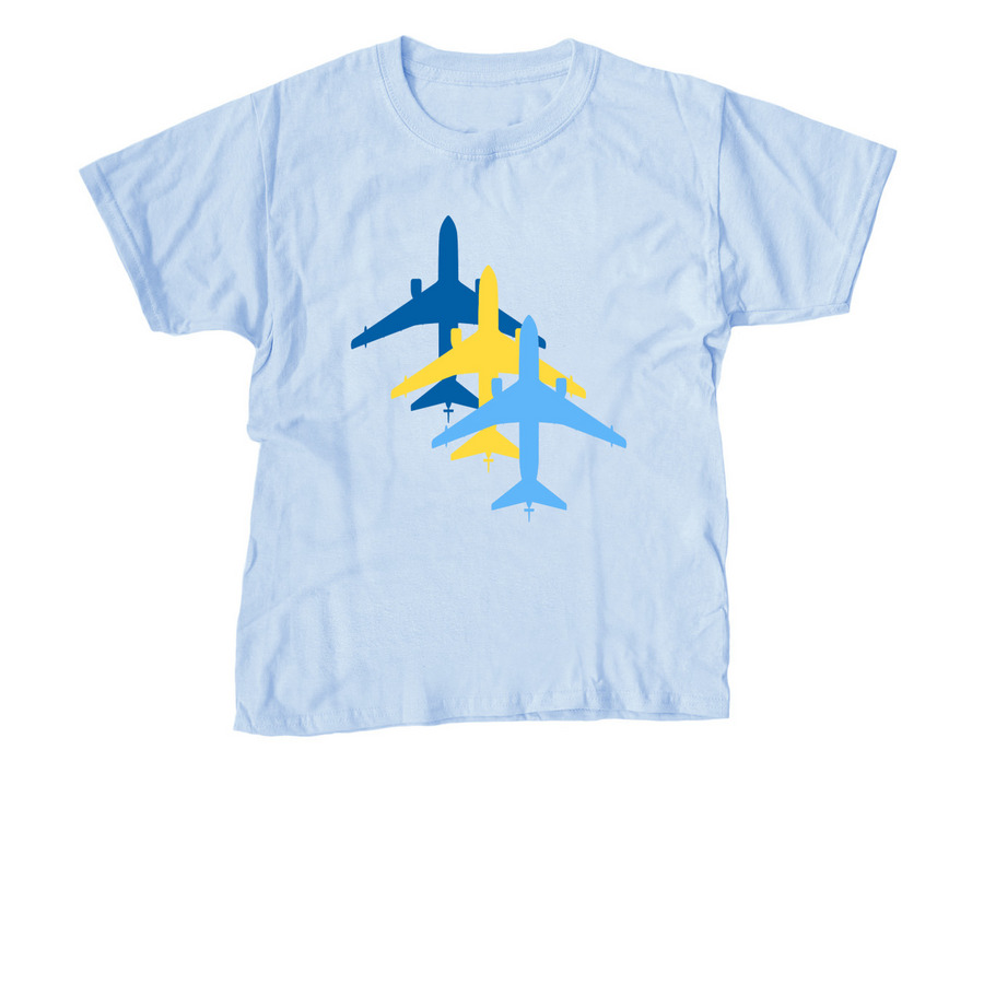 KC46 Trio, a Light Blue Youth Unisex Tee