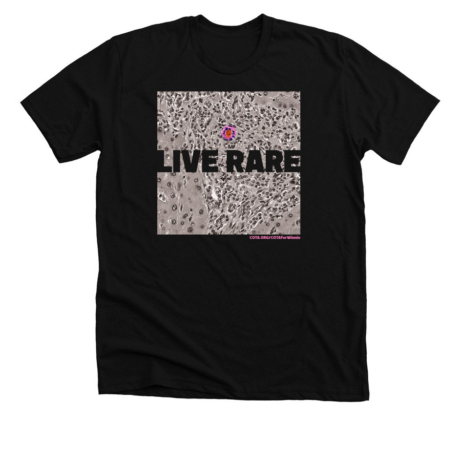 COTA for Winnie - Live Rare V2, a Solid Black Blend Premium Unisex Tee