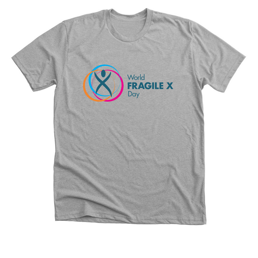 &nbsp;2026 World Fragile X Day Color_, a Athletic Heather Premium Unisex Tee