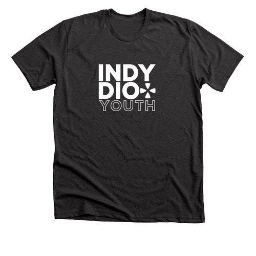 IndyDioYouth Apparel, a Dark Grey Heather Premium Unisex Tee