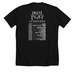 DN Press Play shirt, a Solid Black Blend Premium Unisex Tee (back-view)
