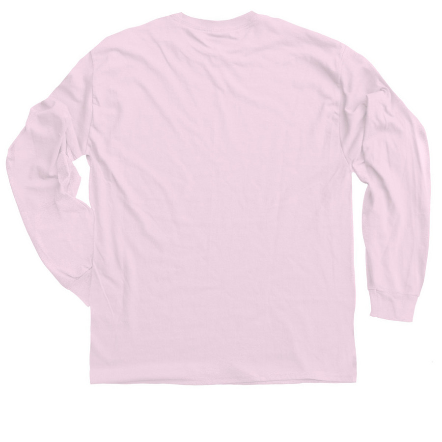 Save the Bats! (purple lettering), a Light Pink Classic Long Sleeve Tee (back-view)