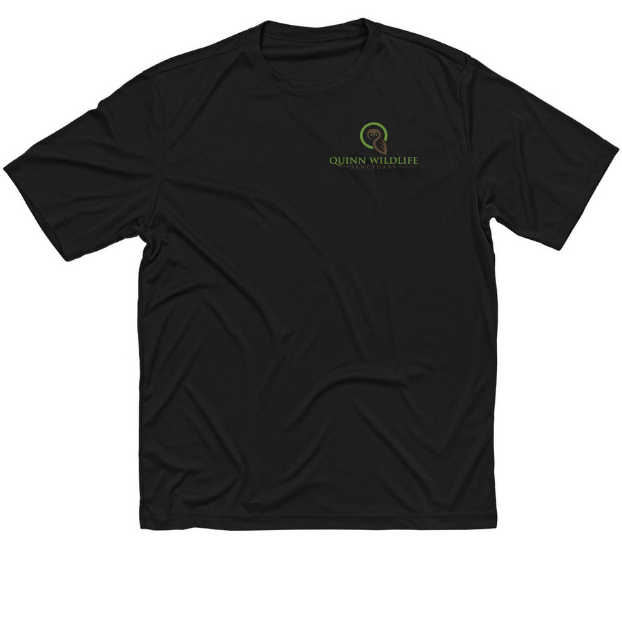 Quinn Wildlife Sanctuary Activewear, a Black Classic Performance Tee