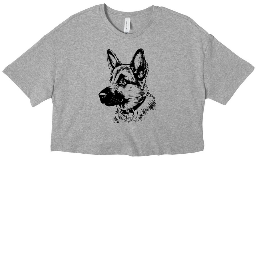 Front Range Dog Training Div,, a Athletic Heather Women?s Cropped Cotton Tee