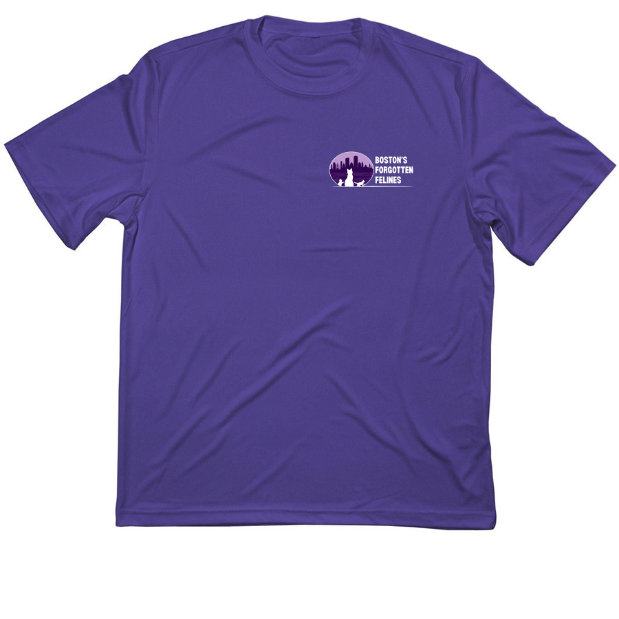 BFF Double Logo Athletic Tee (Dark Colors), a Purple Classic Performance Tee