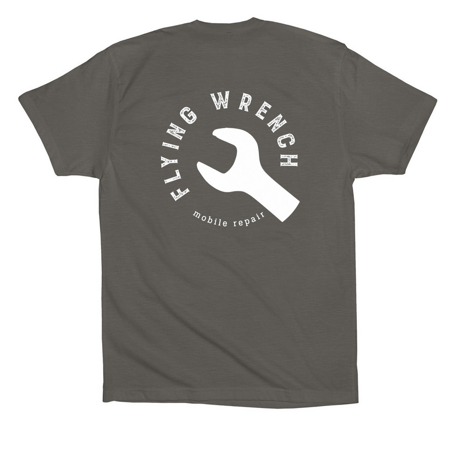 Cotton T, a Asphalt Premium Cotton Tee (back-view)
