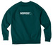 Nordic Nation Collection, a Deep Sea Green Allmade Organic CVC Crewneck Sweatshirt (back-view)