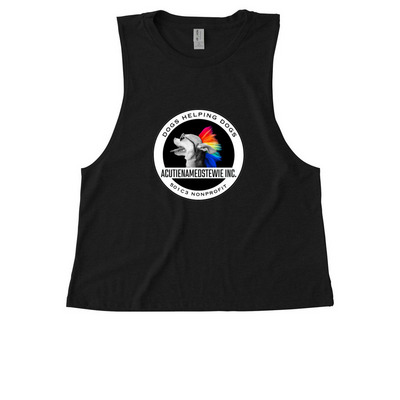 ACUTIENAMEDSTEWIE INC. TANK TOP, a Deep Black Allmade Eco Triblend Women?s Muscle Tank