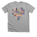 Granny Square Love., a Athletic Heather Premium Unisex Tee
