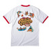 Camp VCE!, a White/ Red Cotton Ringer Tee (back-view)