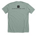 Yellow Bird with Flowers, a Heather Sage Premium Unisex Tee (back-view)