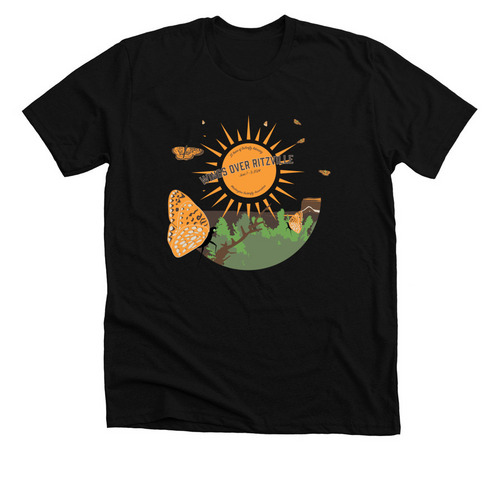 Wings Over Ritzville, a Solid Black Blend Premium Unisex Tee