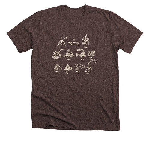 Troll Dwellings, a Heather Brown Premium Unisex Tee