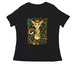 Balam by&nbsp;Mario Flores, a Black Women's Relaxed V-Neck Tee