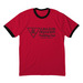 Adult - ADPC Black Logo Shirts (Cotton), a Red/ Jet Black Cotton Ringer Tee