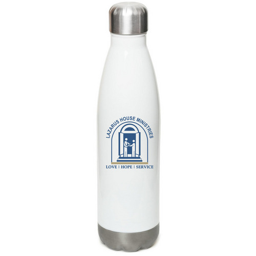 Eco-Friendly Water Bottle, a White Stainless Steel Water Bottle